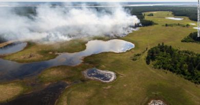 Incendio boschivo nella Repubblica di Sakha in Russia