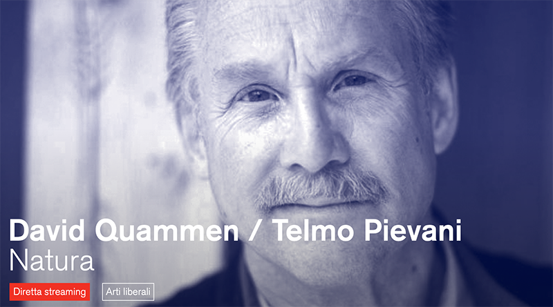 Incontro con David Quammen e Telmo Pievani
